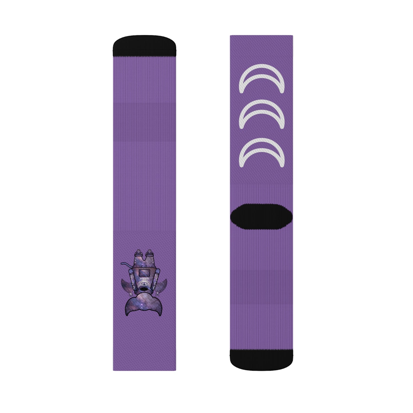 Cute BaTKaTT Sublimation Socks (Light purple)