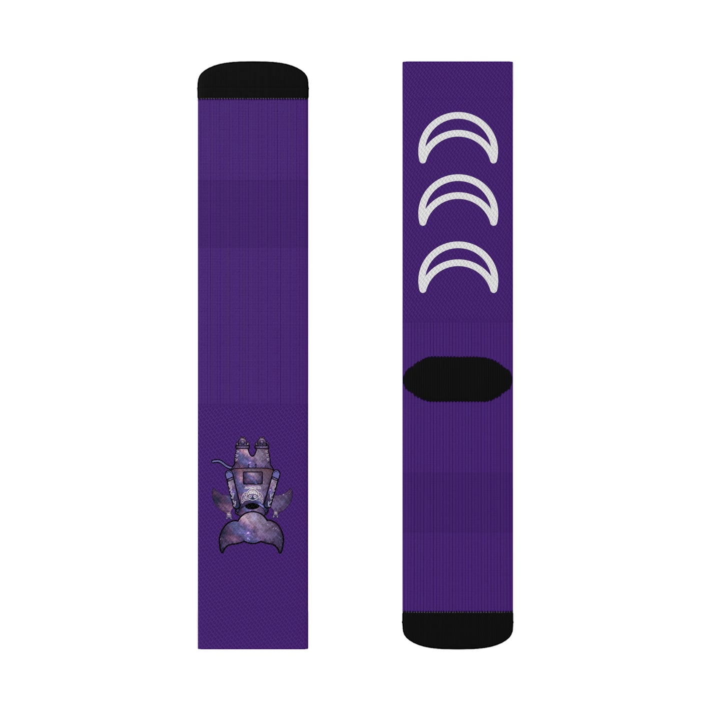 Cute BaTKaTT Sublimation Socks (Purple)