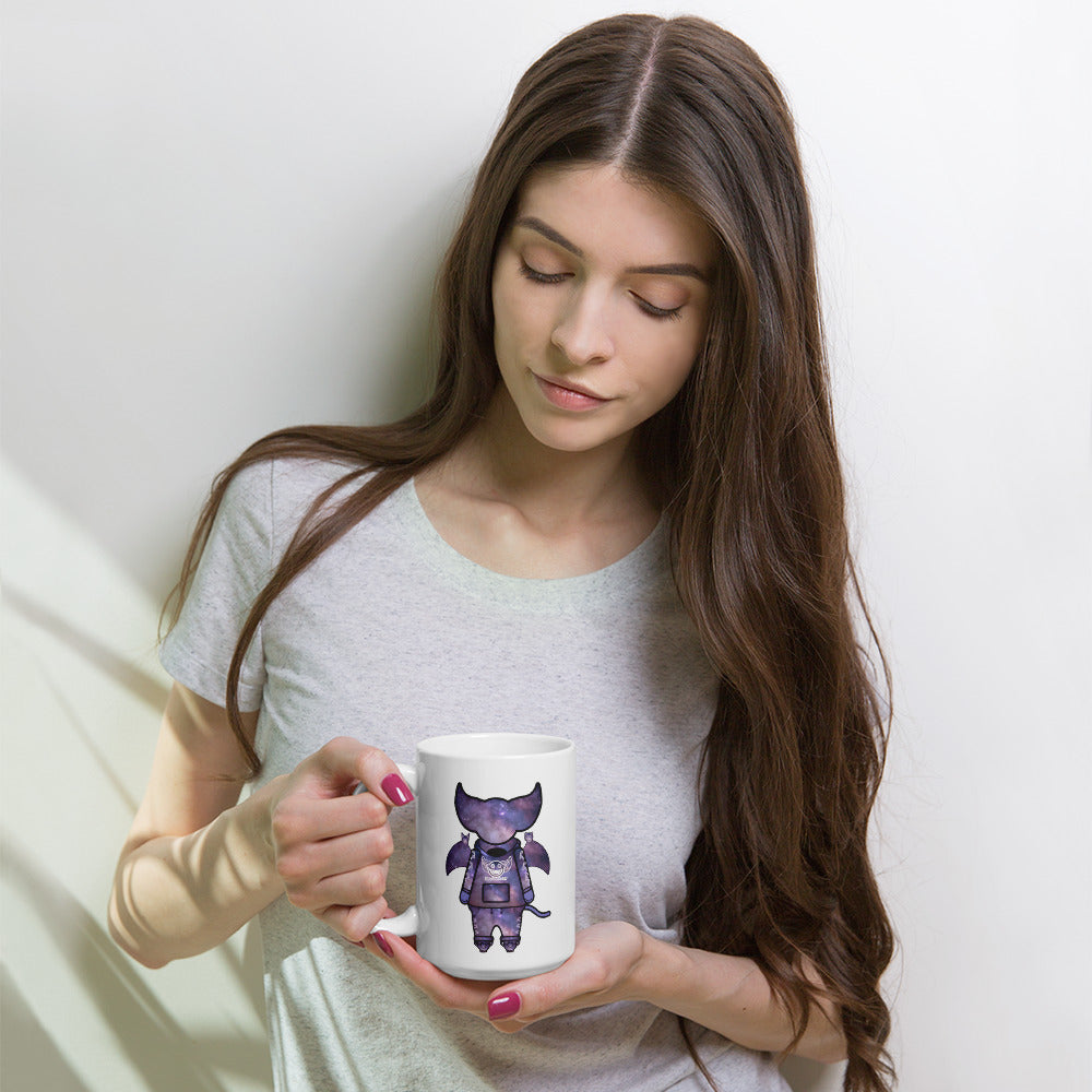 Cute BaTKaTT Glossy Mug (White)