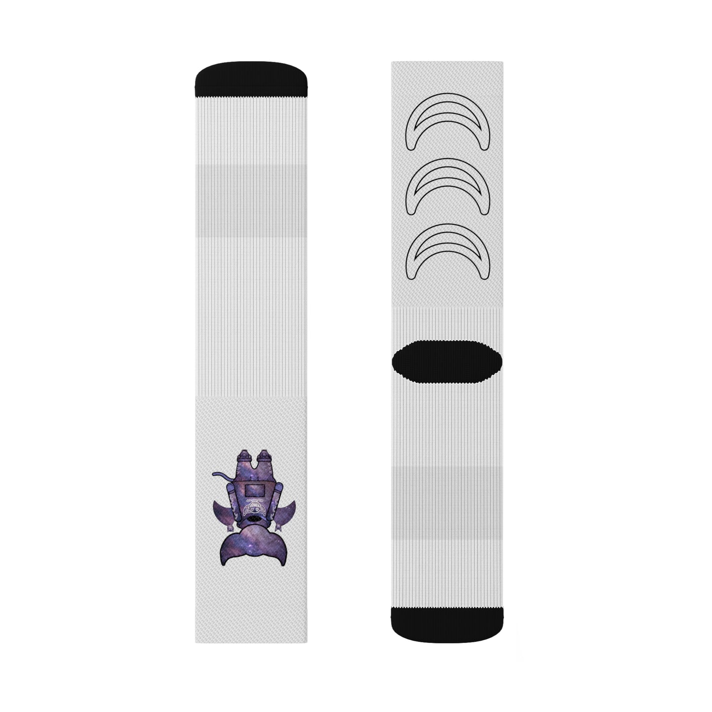 Cute BaTKaTT Sublimation Socks (White)