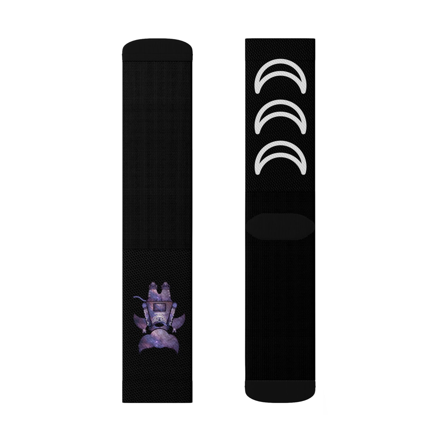 Cute BaTKaTT Sublimation Socks (Black)
