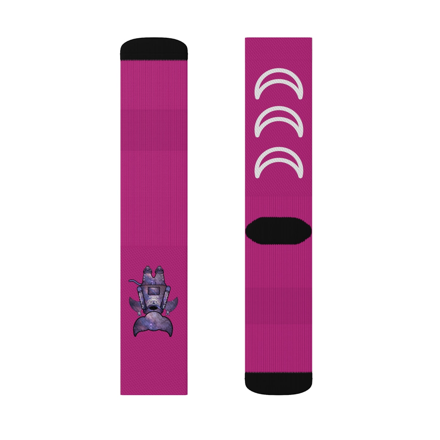Cute BaTKaTT Sublimation Socks (Pink)