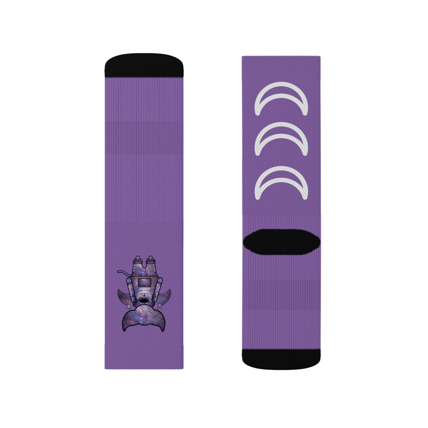 Cute BaTKaTT Sublimation Socks (Light purple)