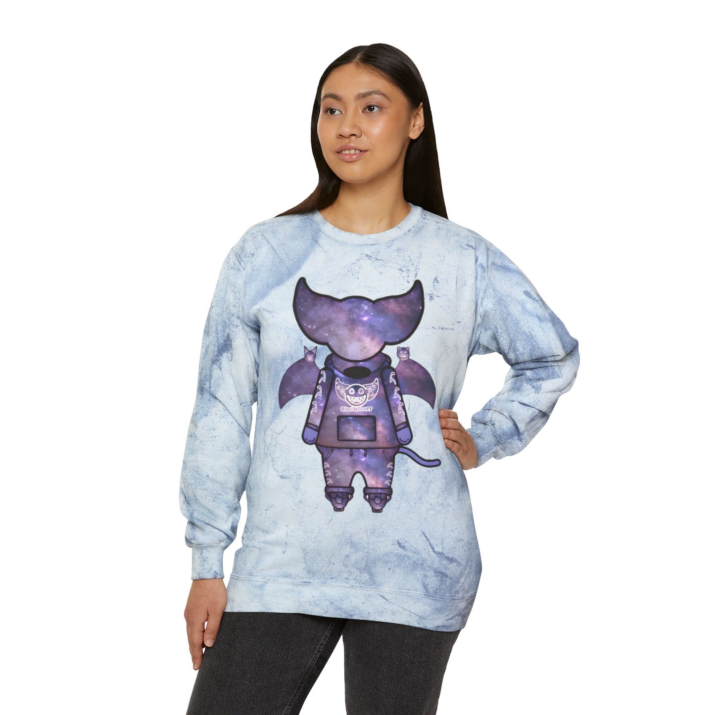 Cute BaTKaTT Unisex Color Blast Crewneck Sweatshirt