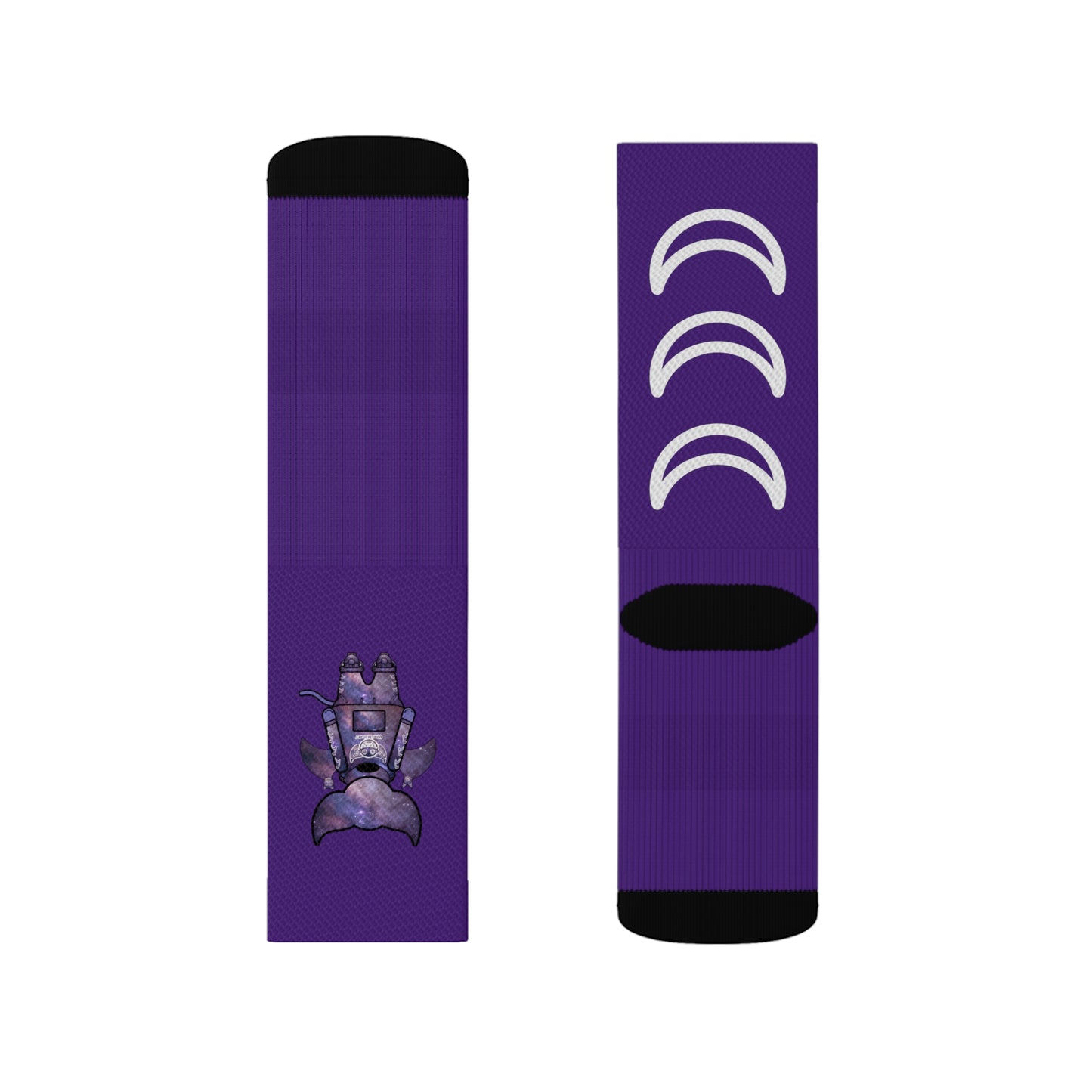 Cute BaTKaTT Sublimation Socks (Purple)