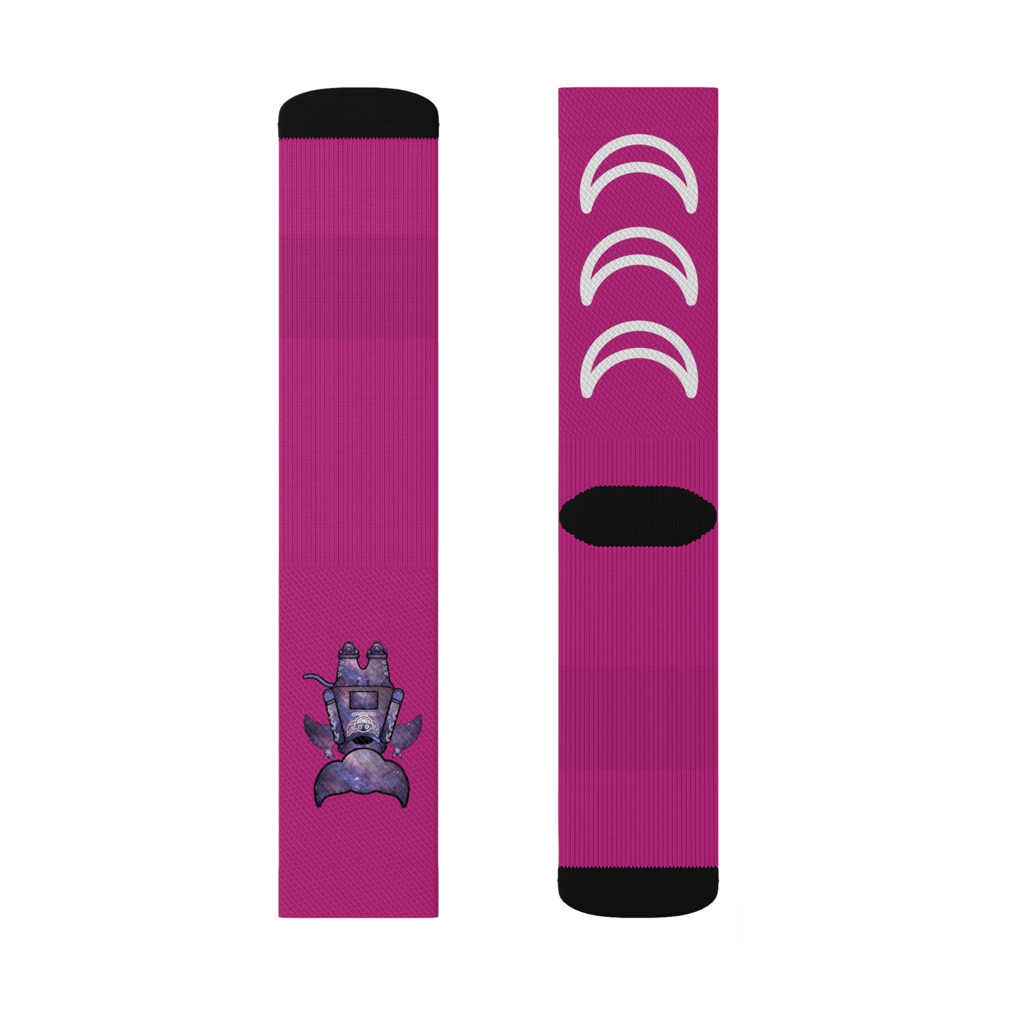Cute BaTKaTT Sublimation Socks (Pink)