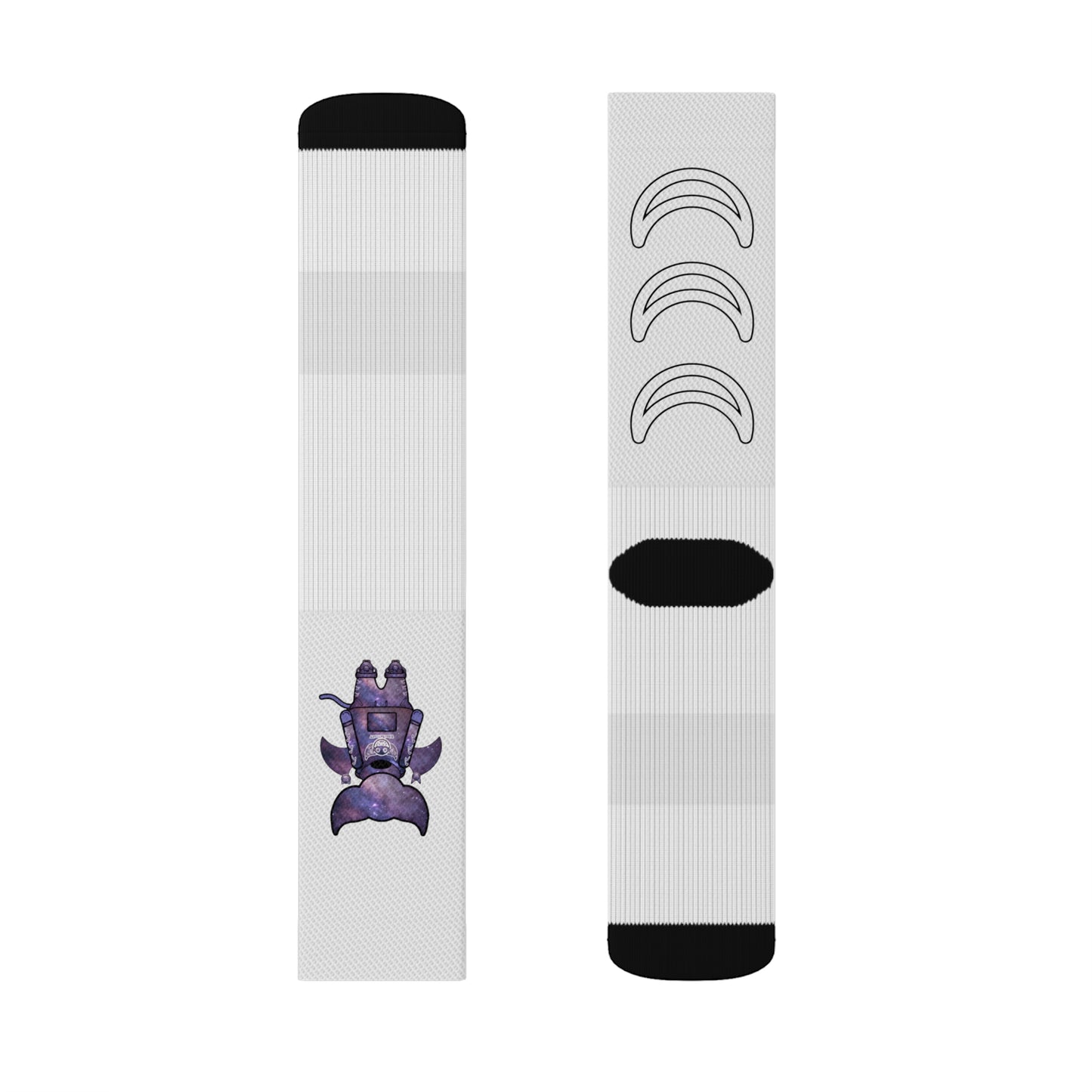 Cute BaTKaTT Sublimation Socks (White)