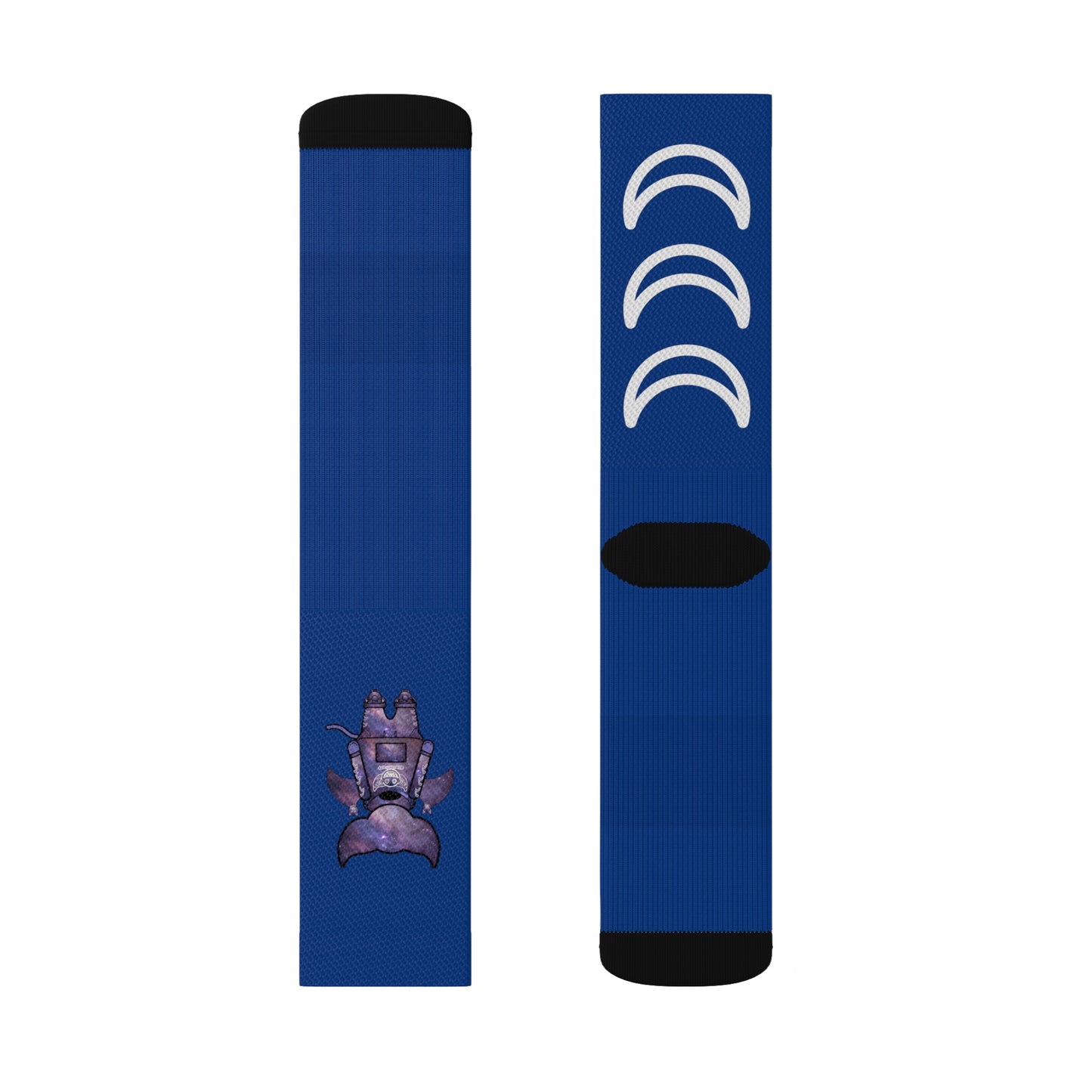 Cute BaTKaTT Sublimation Socks (Dark blue)