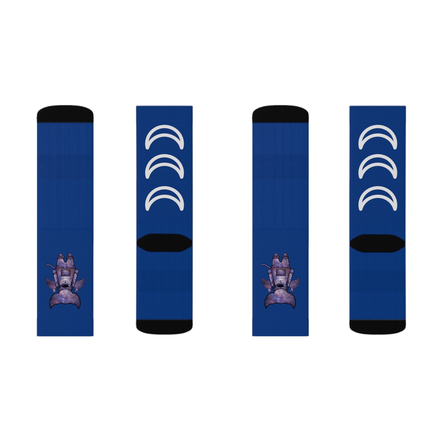 Cute BaTKaTT Sublimation Socks (Dark blue)