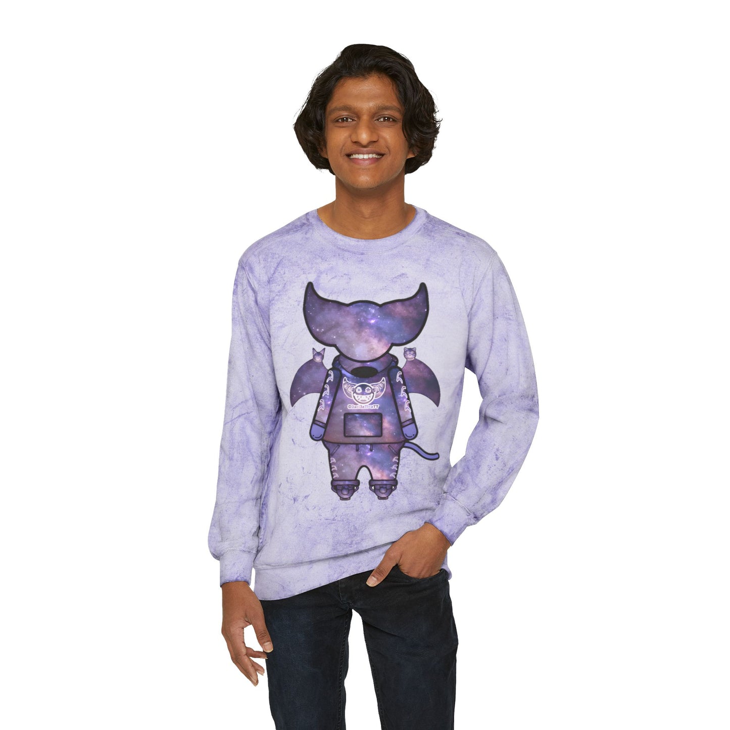 Cute BaTKaTT Unisex Color Blast Crewneck Sweatshirt