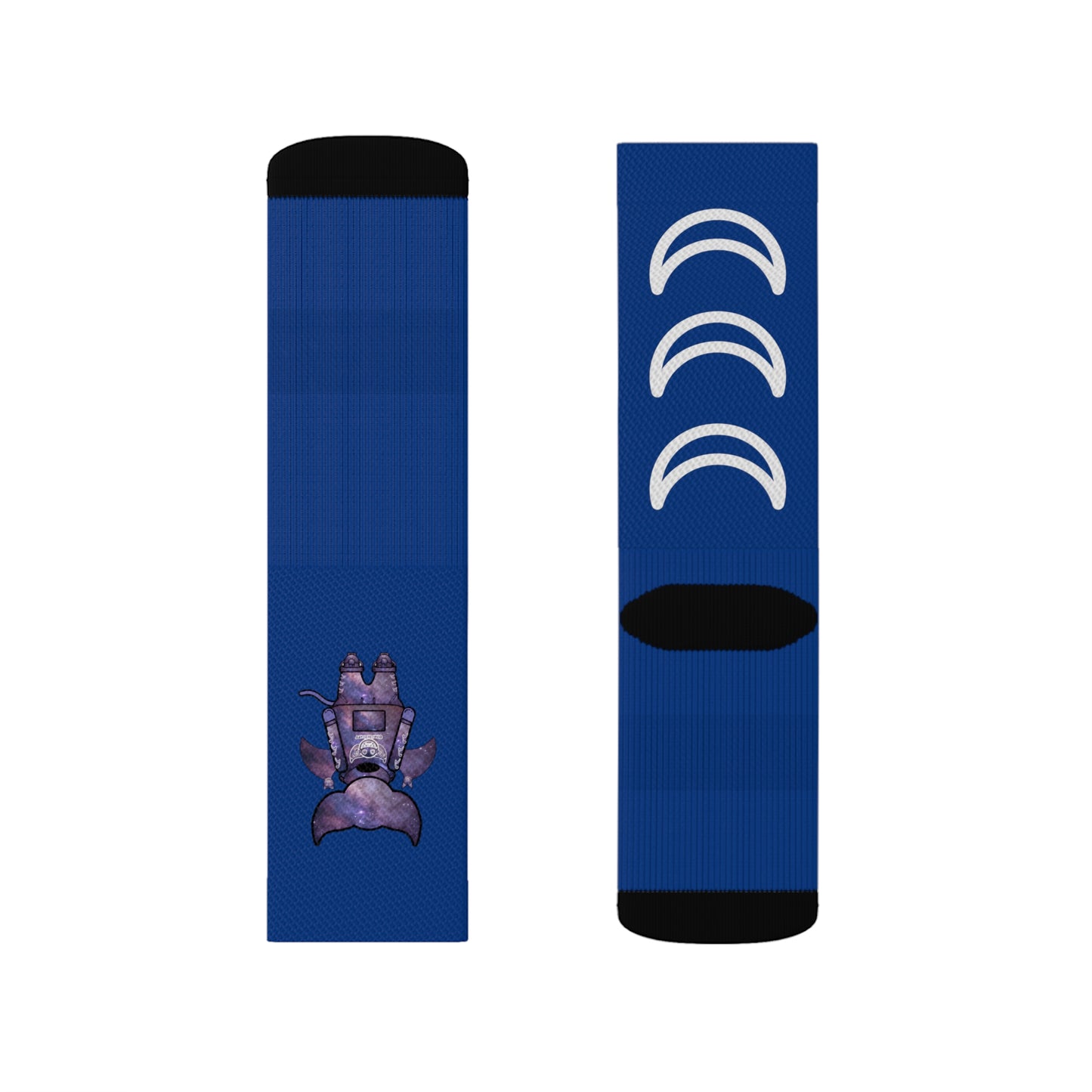 Cute BaTKaTT Sublimation Socks (Dark blue)