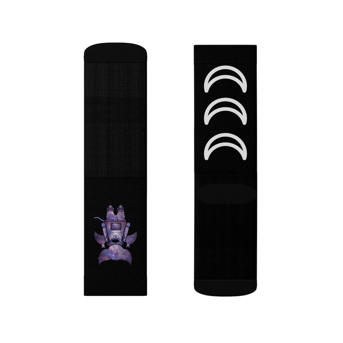 Cute BaTKaTT Sublimation Socks (Black)