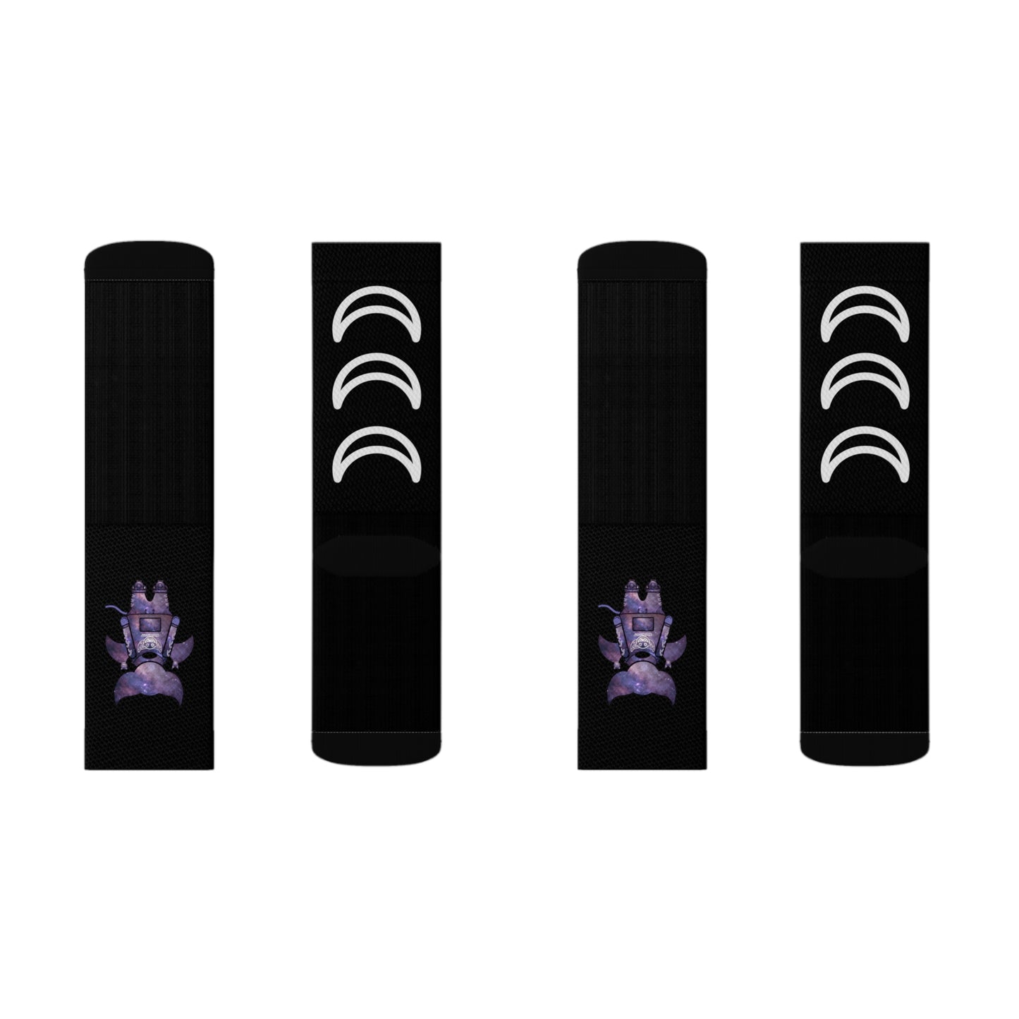 Cute BaTKaTT Sublimation Socks (Black)