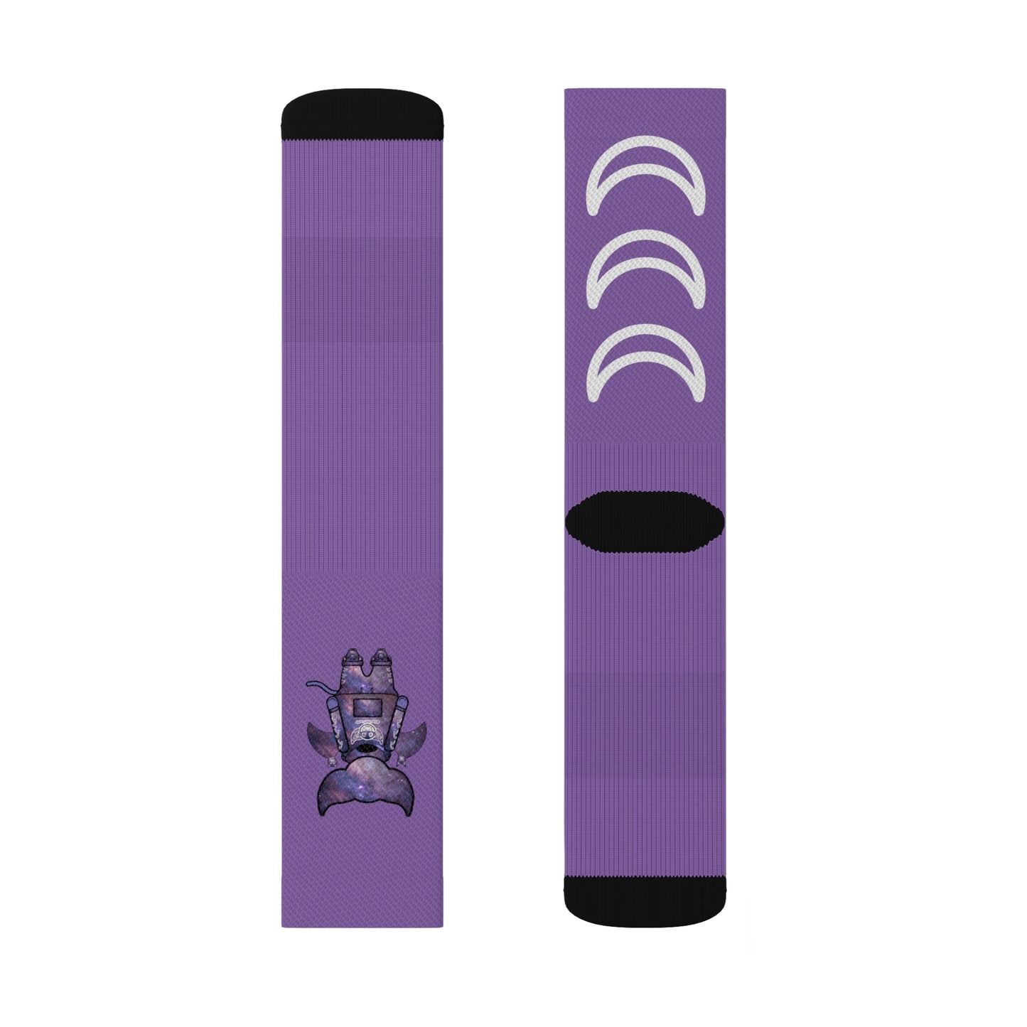 Cute BaTKaTT Sublimation Socks (Light purple)