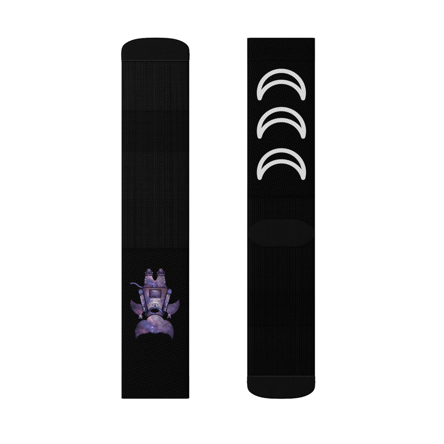 Cute BaTKaTT Sublimation Socks (Black)