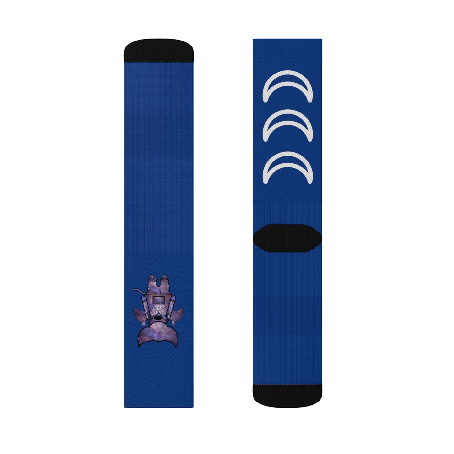 Cute BaTKaTT Sublimation Socks (Dark blue)