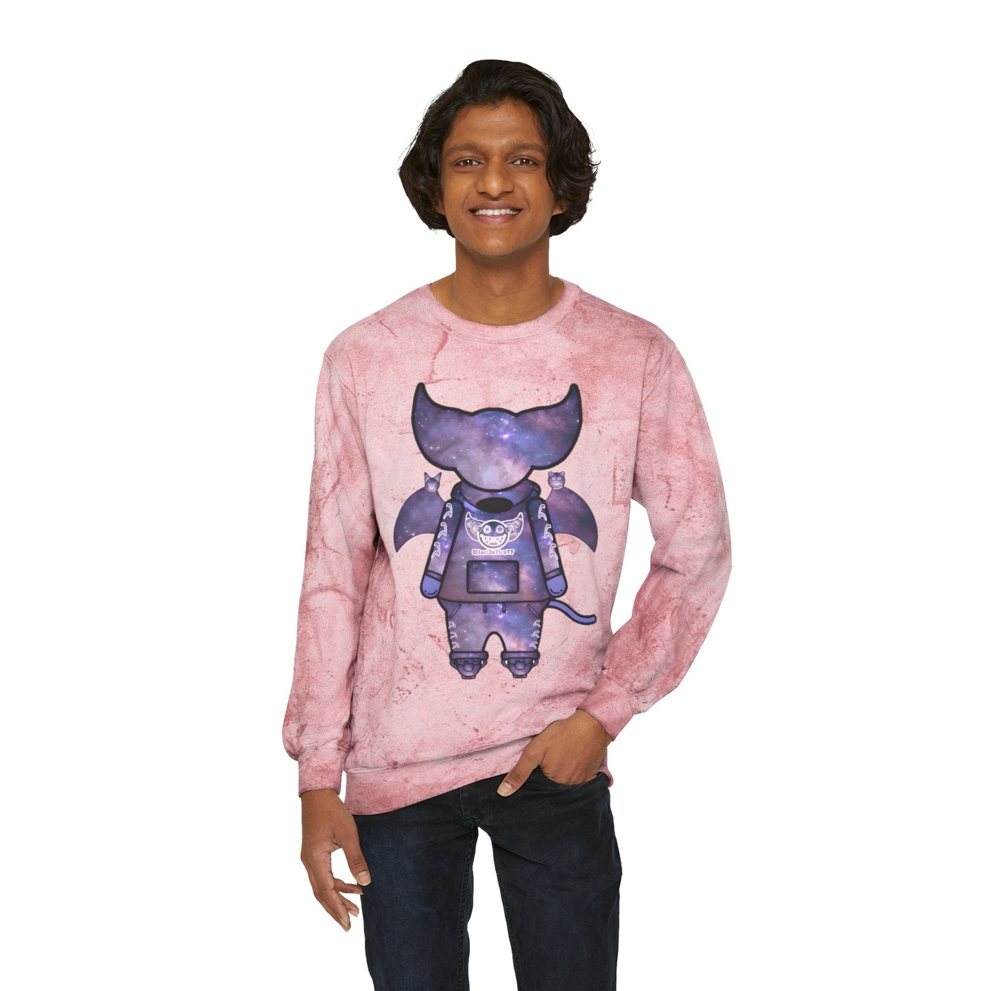 Cute BaTKaTT Unisex Color Blast Crewneck Sweatshirt