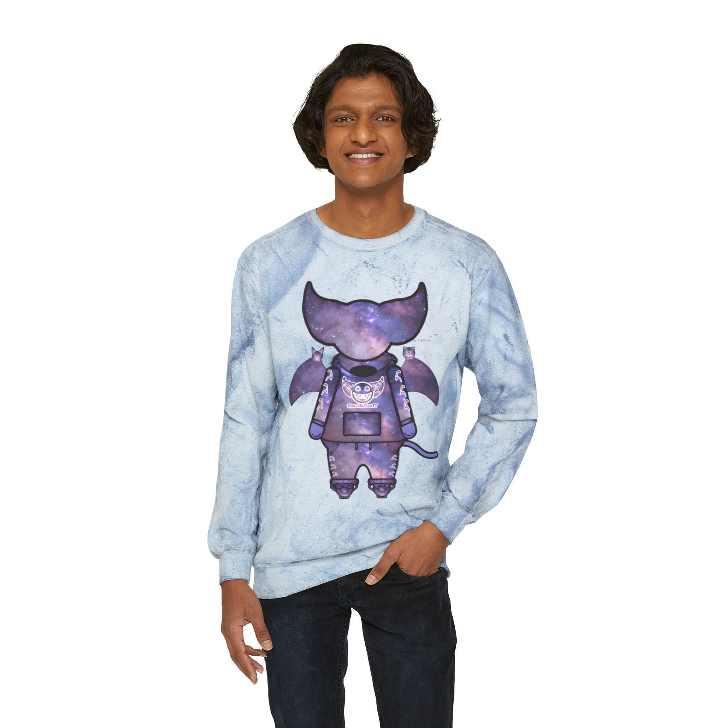 Cute BaTKaTT Unisex Color Blast Crewneck Sweatshirt