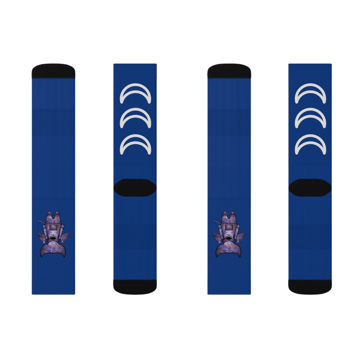 Cute BaTKaTT Sublimation Socks (Dark blue)