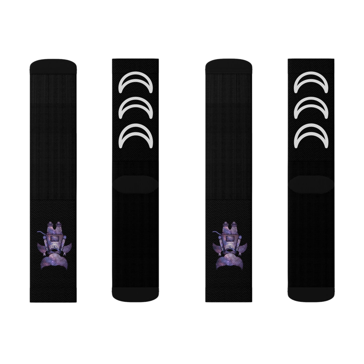 Cute BaTKaTT Sublimation Socks (Black)