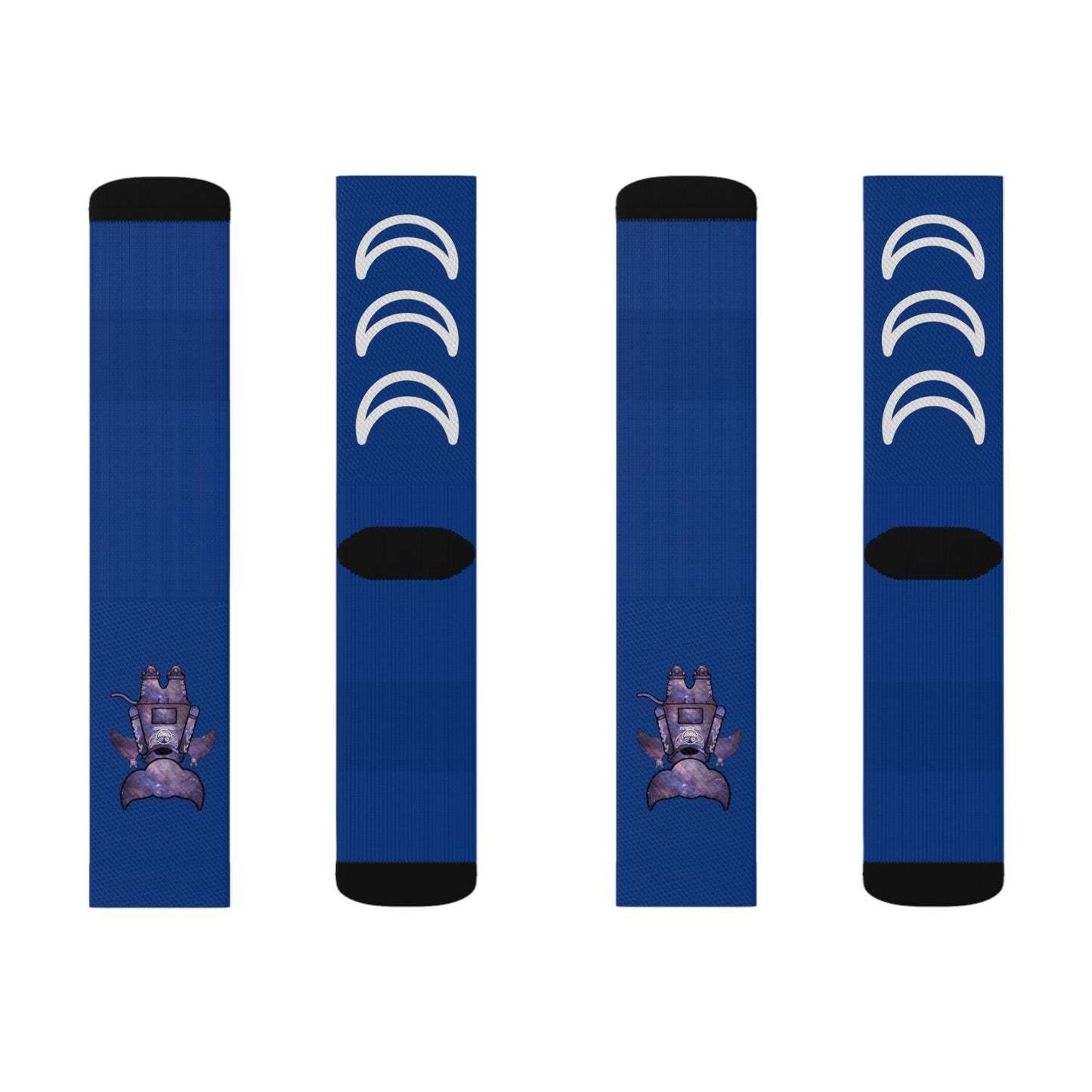 Cute BaTKaTT Sublimation Socks (Dark blue)