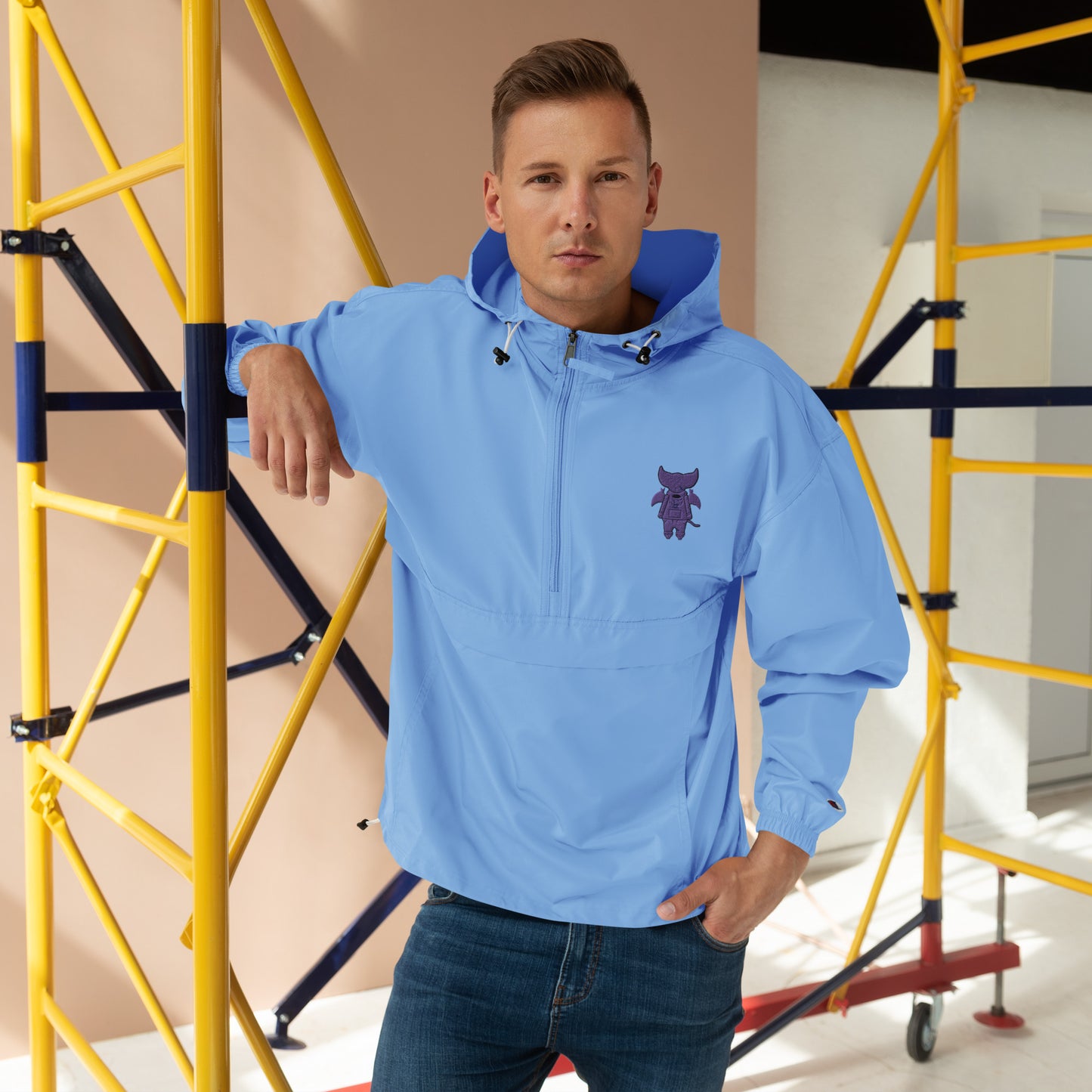 Cute BaTKaTT Embroidered Champion Packable Jacket