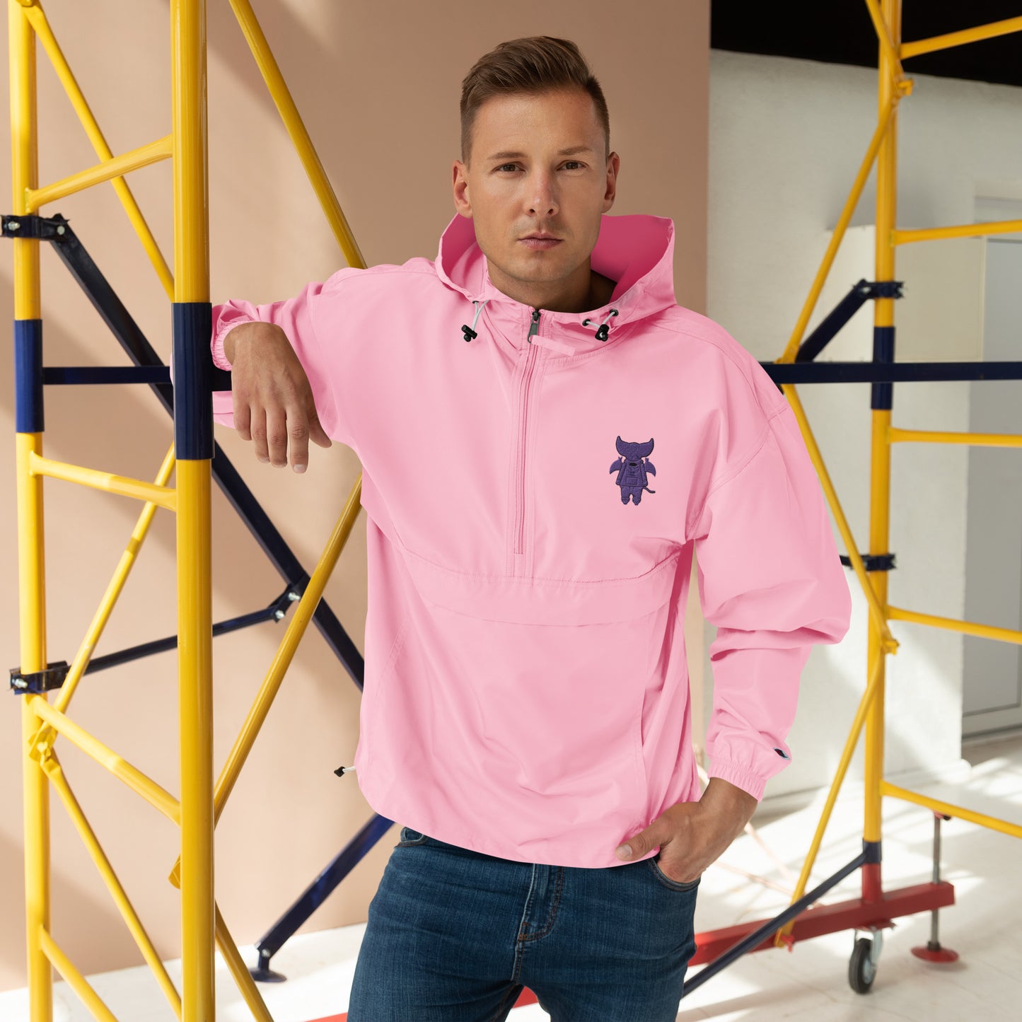 Cute BaTKaTT Embroidered Champion Packable Jacket