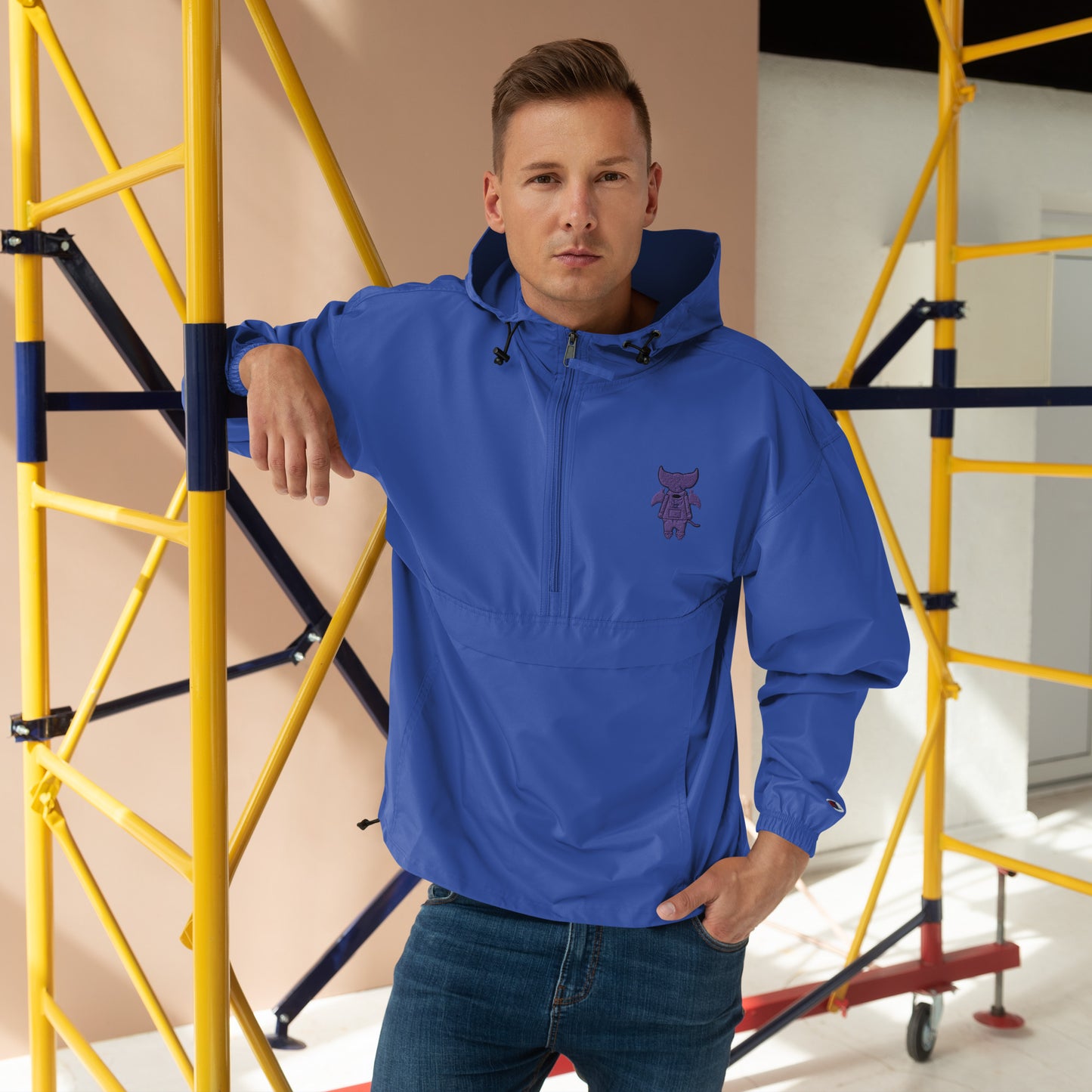 Cute BaTKaTT Embroidered Champion Packable Jacket