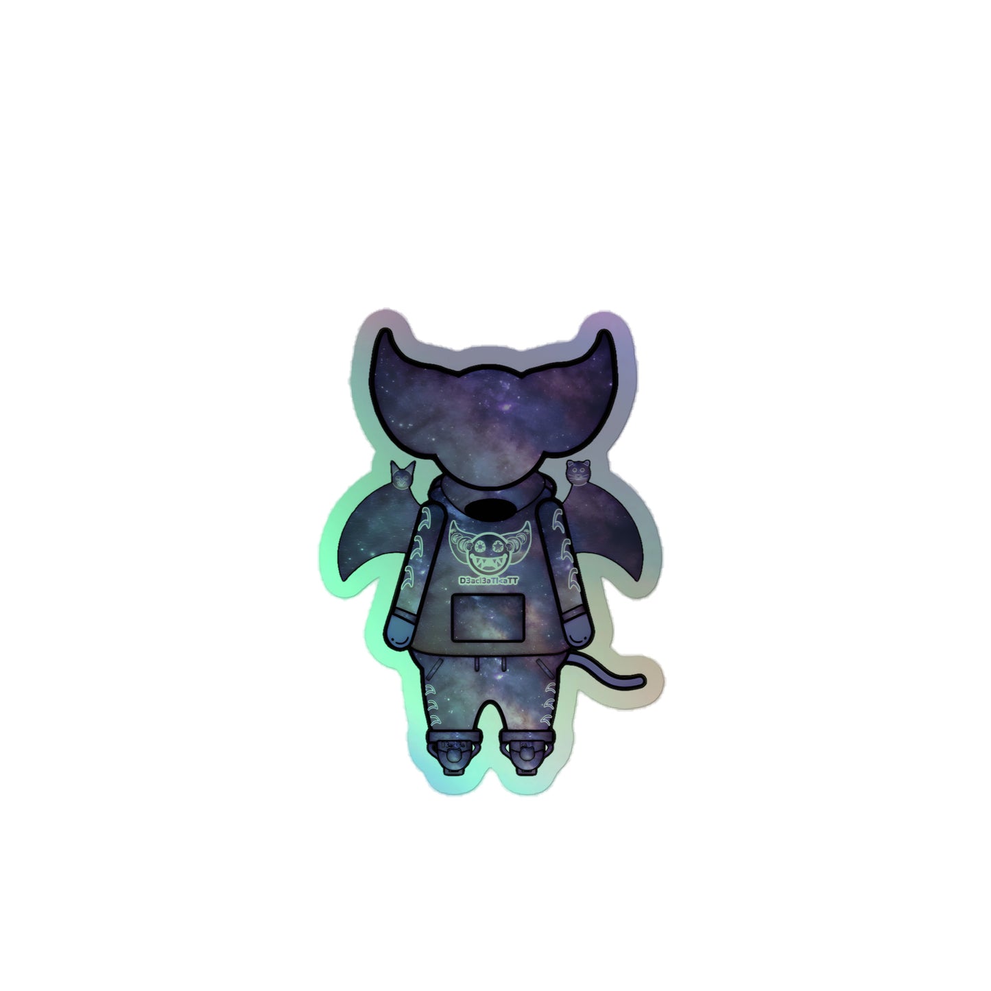 Cute BaTKaTT holographic stickers
