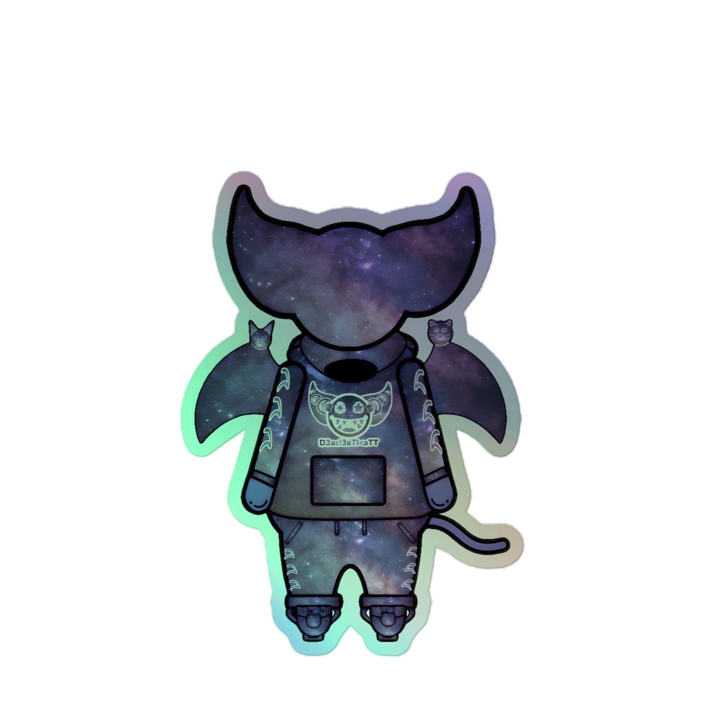 Cute BaTKaTT holographic stickers