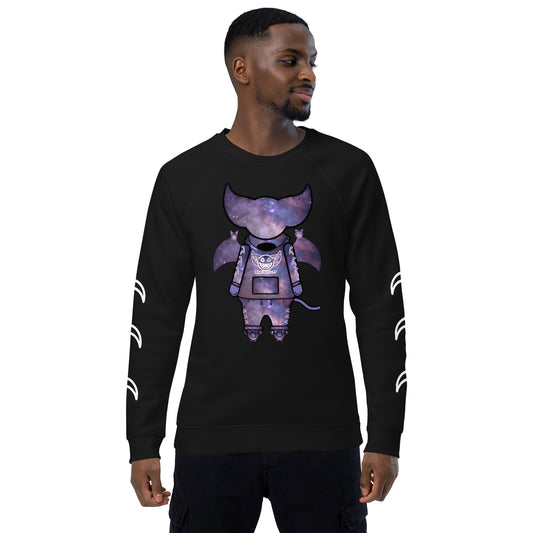 Cute BaTKaTT unisex organic raglan sweatshirt