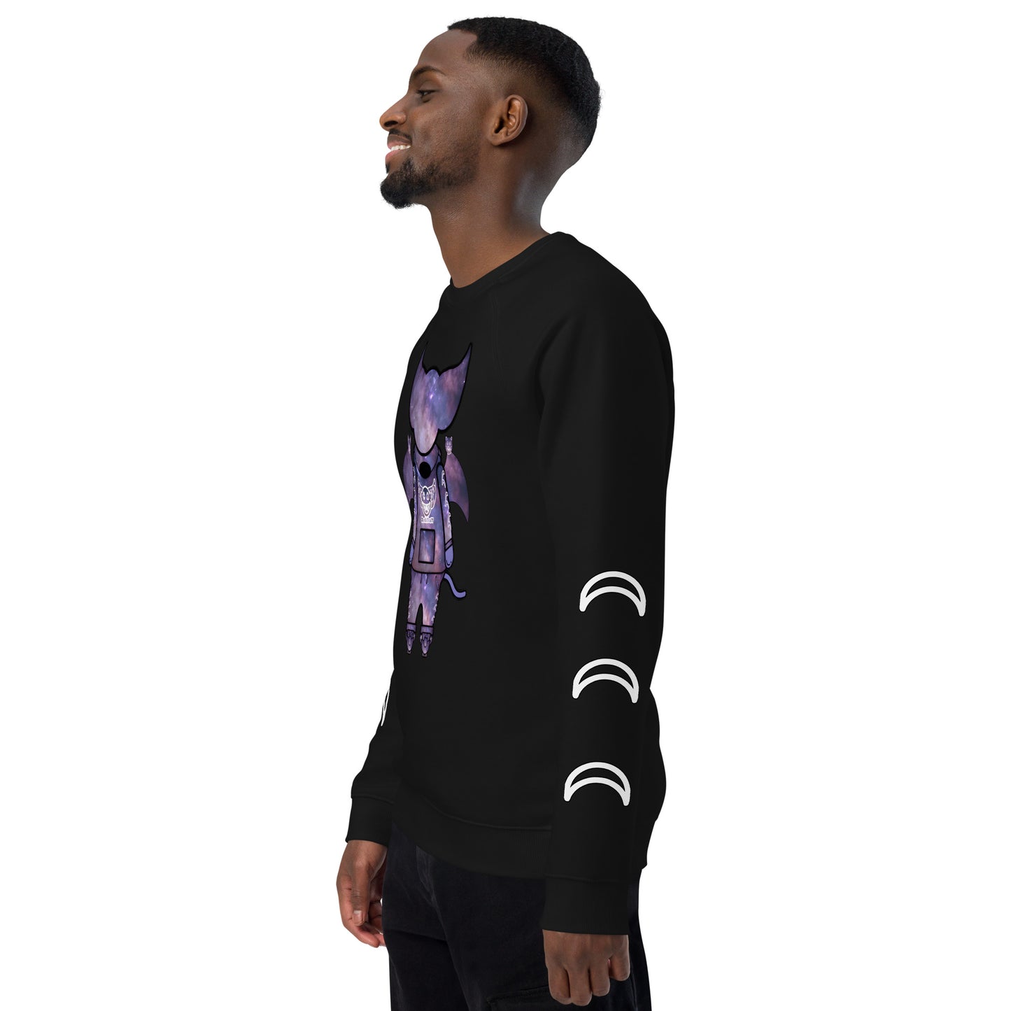 Cute BaTKaTT unisex organic raglan sweatshirt