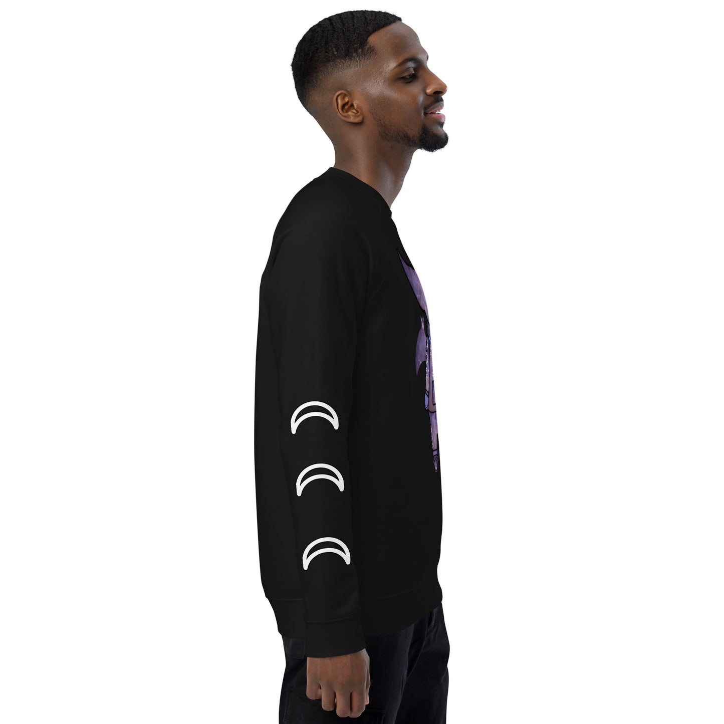 Cute BaTKaTT unisex organic raglan sweatshirt
