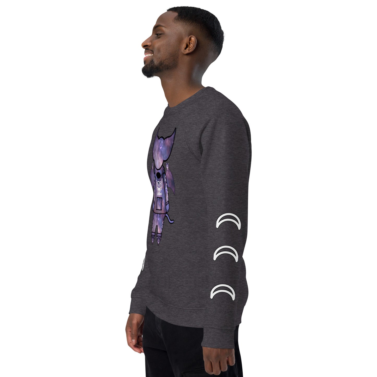 Cute BaTKaTT unisex organic raglan sweatshirt