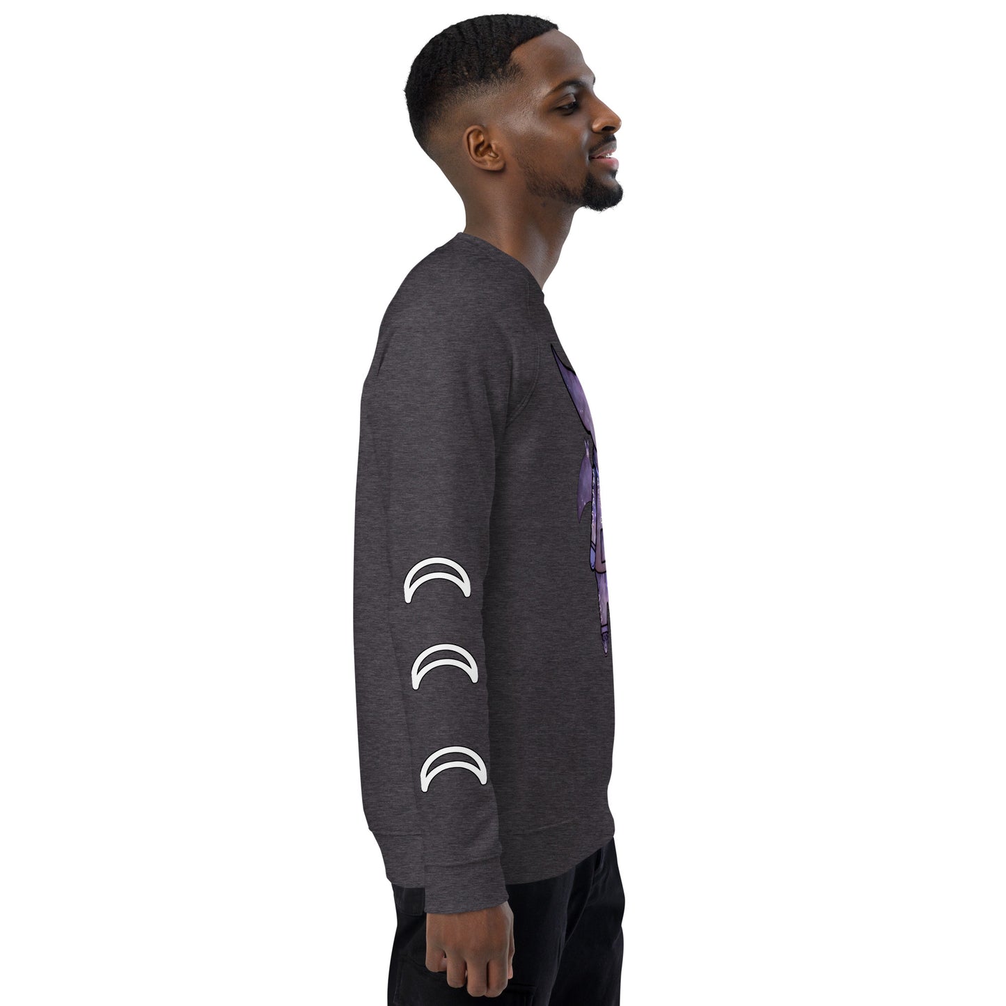 Cute BaTKaTT unisex organic raglan sweatshirt