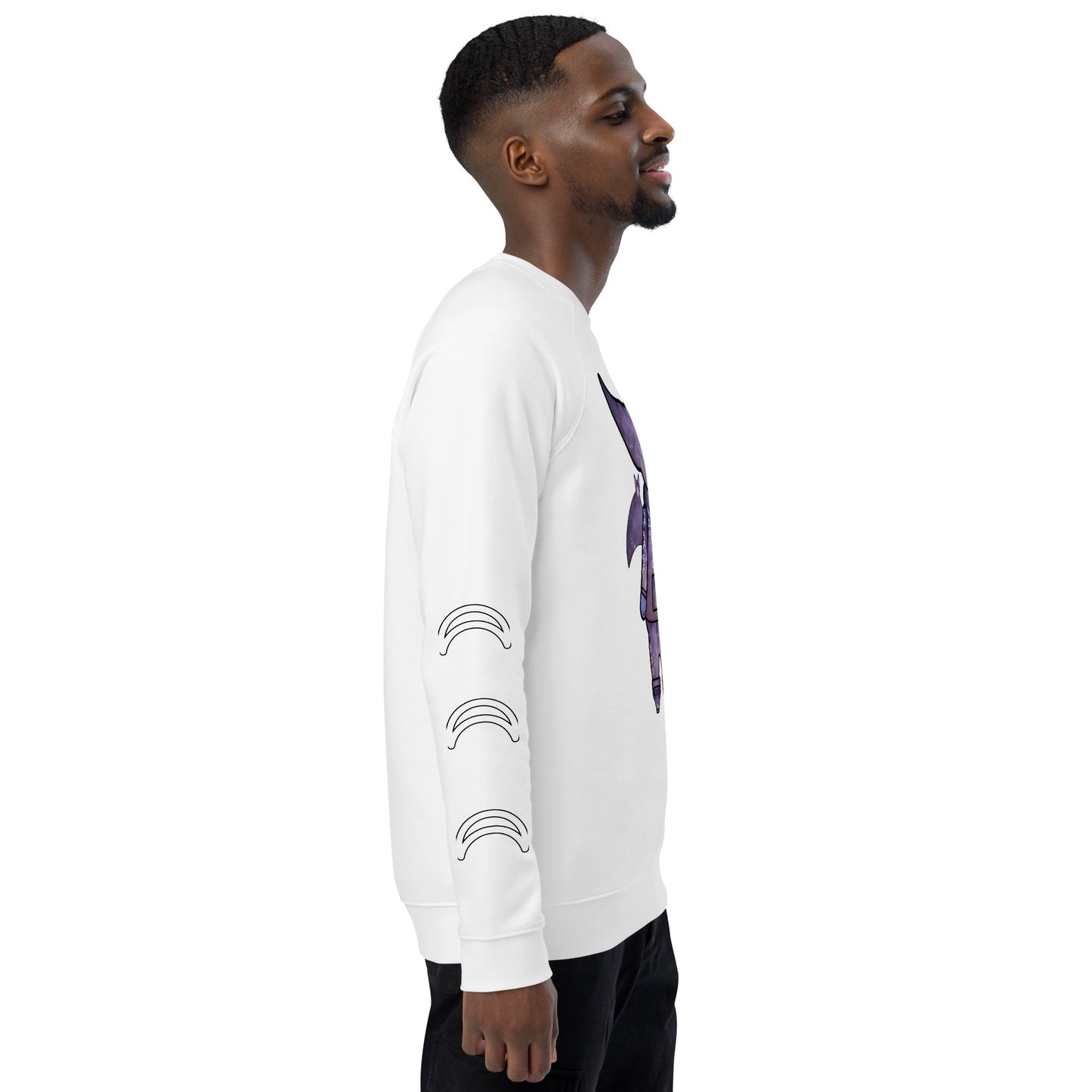 Cute BaTKaTT unisex organic raglan sweatshirt
