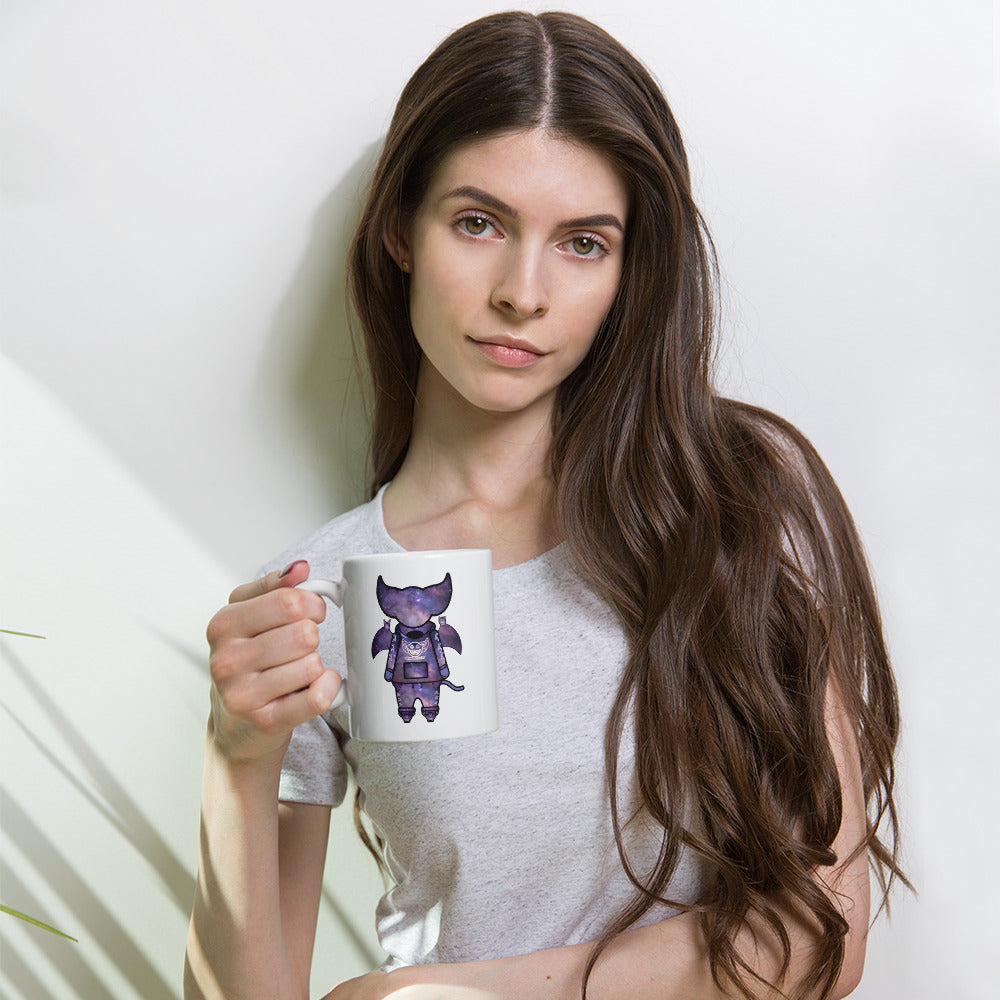 Cute BaTKaTT Glossy Mug (White)