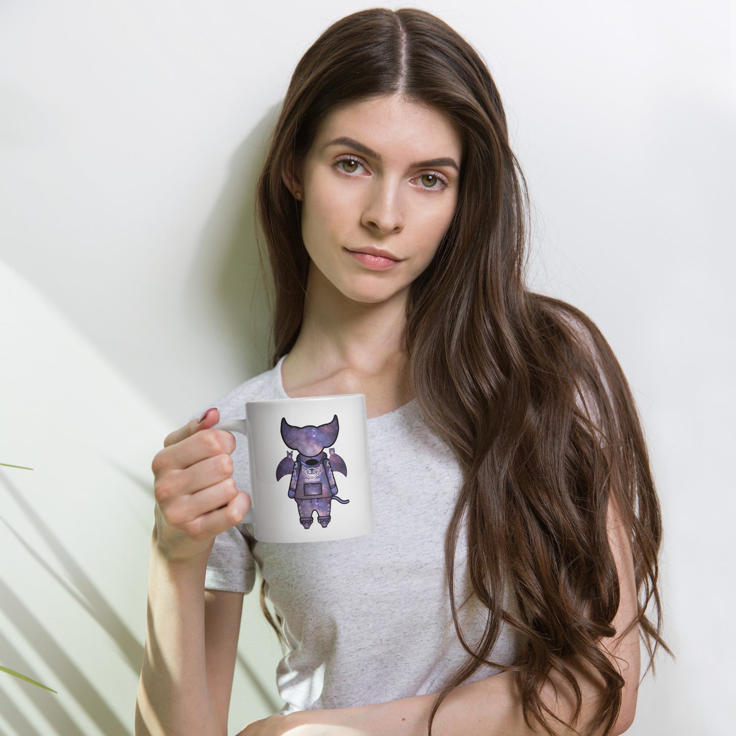 Cute BaTKaTT Glossy Mug (White)